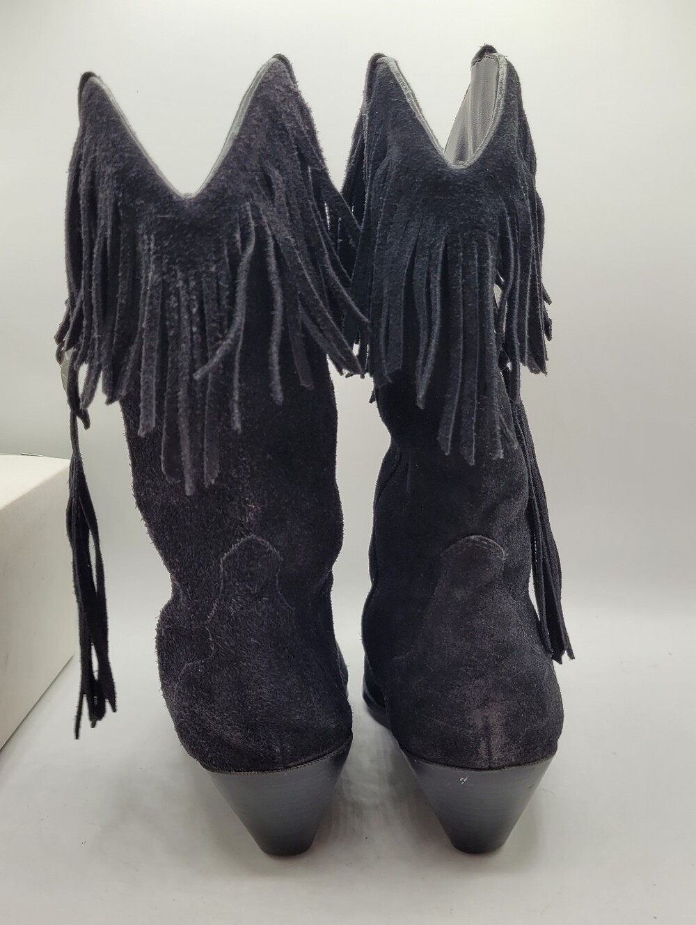 Silver Star Collection Houston leather fringe boots size 9 - Picture 7 of 16